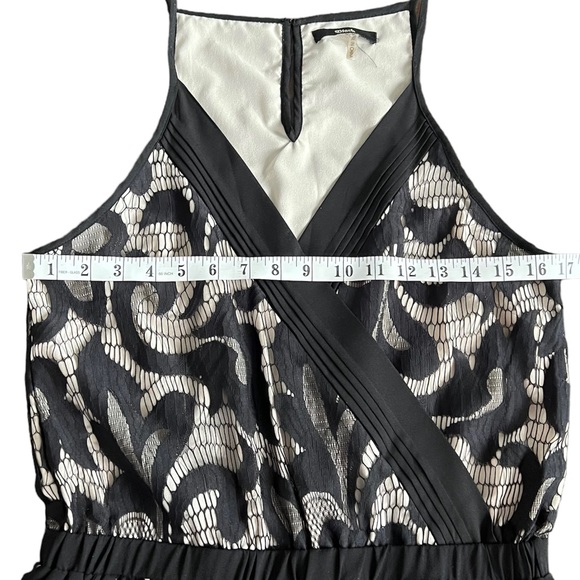 Black brand lace with nude lining jumpsuit size small - Picture 4 of 6